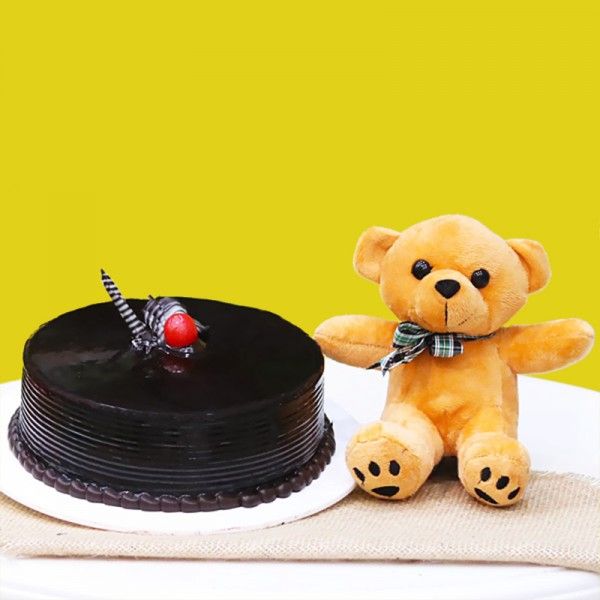 Order Online 1st Year Teddy Bear Birthday Cake | Order Quick Delivery |  Order Now | The French Cake Company