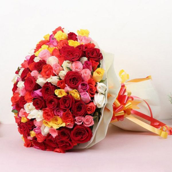 Colorful Roses Iris Florists mangalore online delivery of flowers