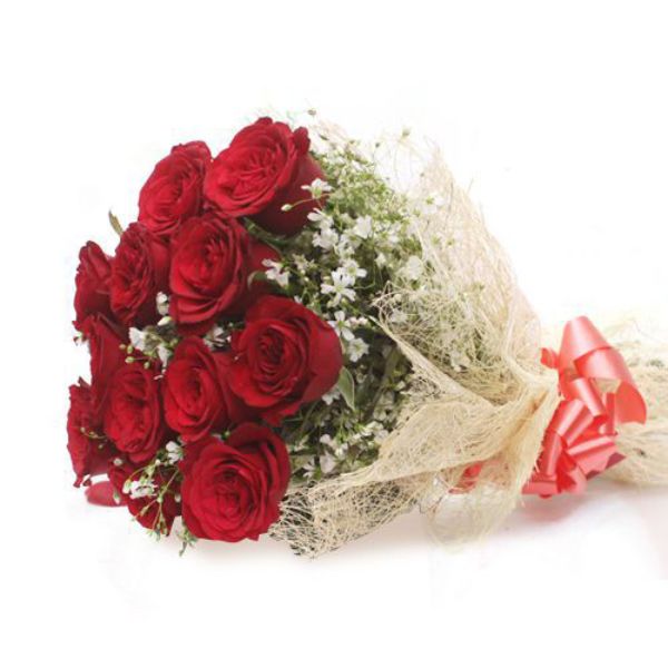 Red Loverose Flower Bouquetsflower Bouquets In Mangaloreorder Flower